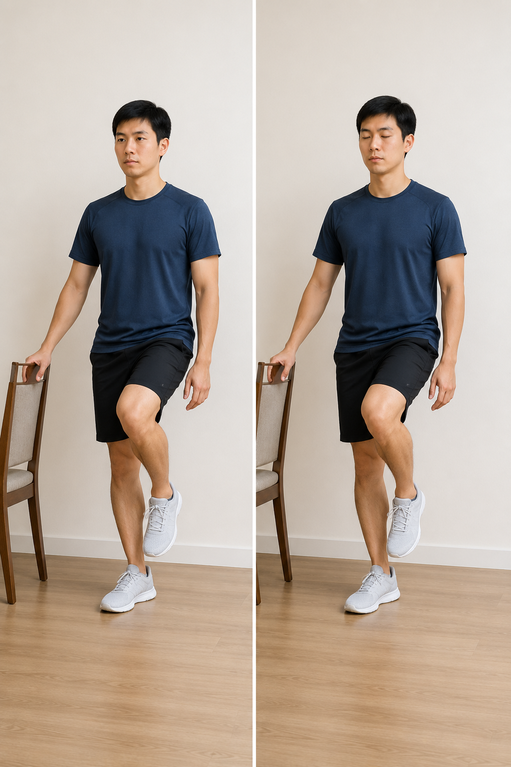 Bài tập thăng bằng đứng một chân