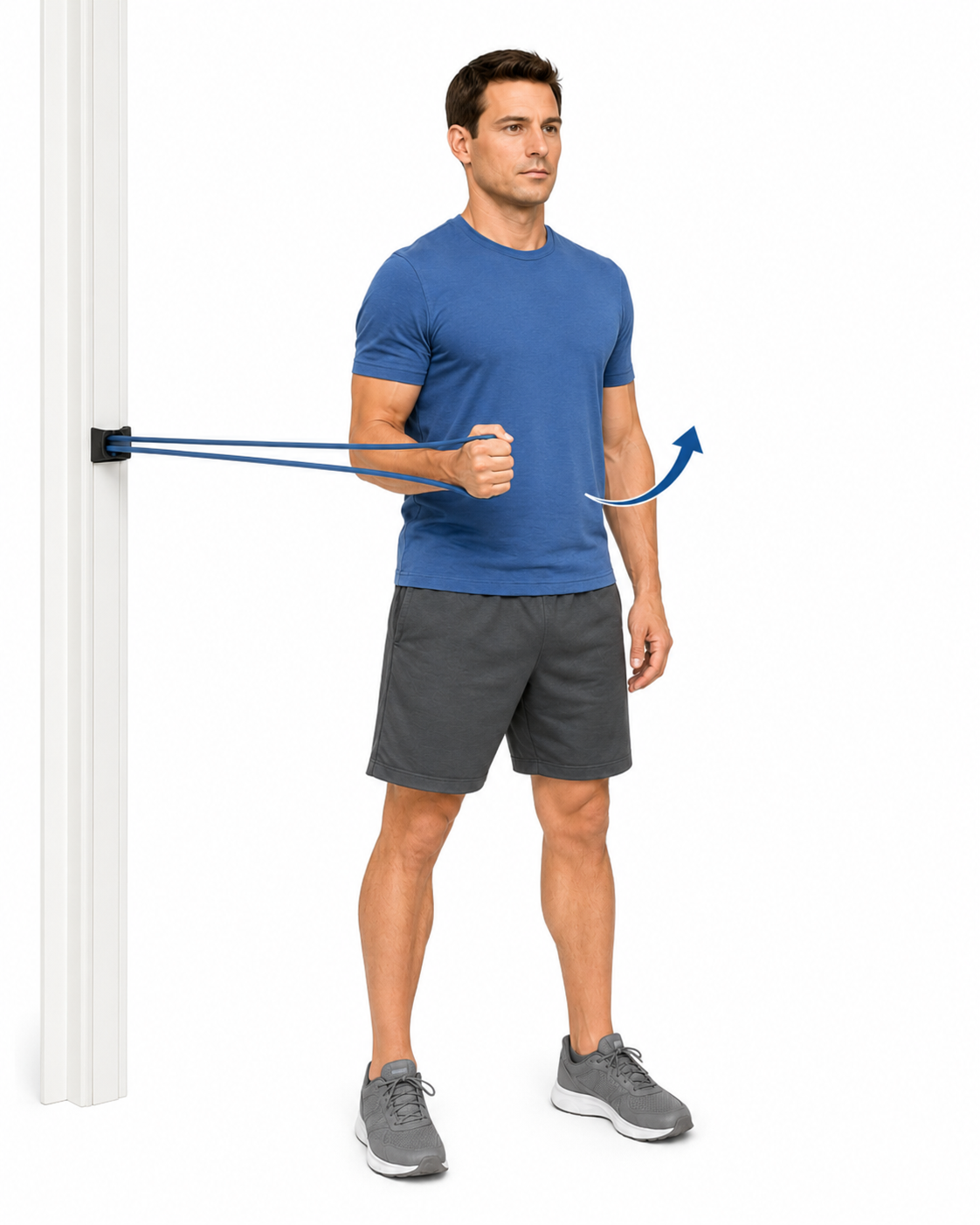 Bài tập xoay ngoài vai với dây thun External Rotation