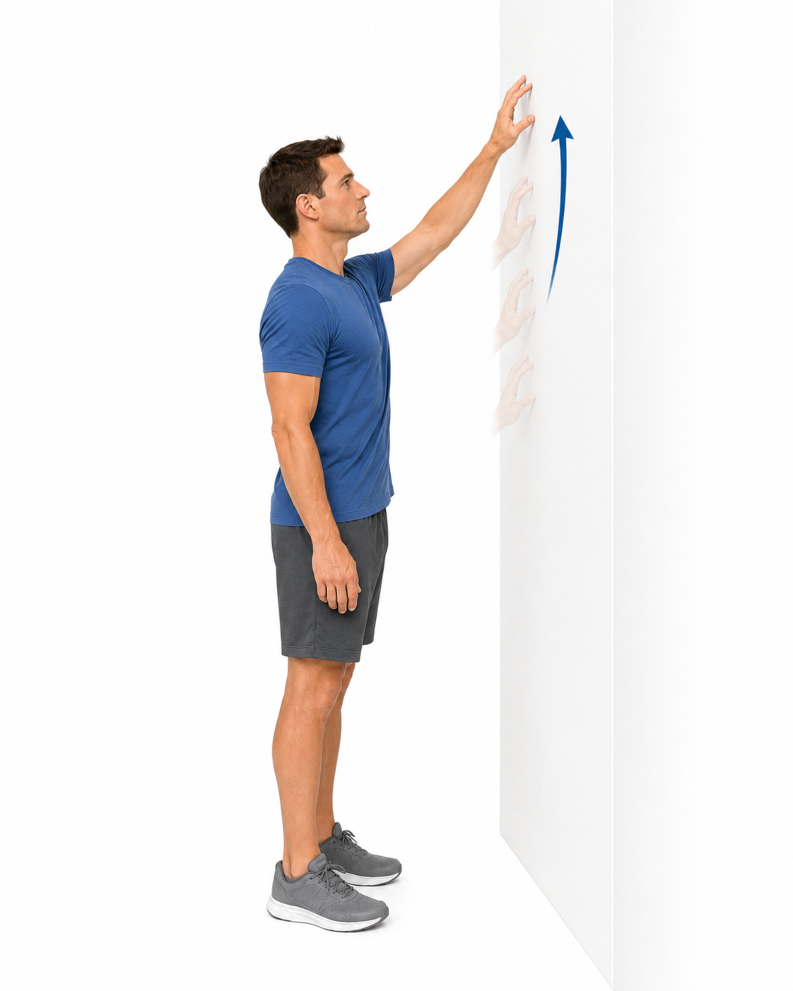 Bài tập leo tường bằng ngón tay Finger Walk Wall Climb