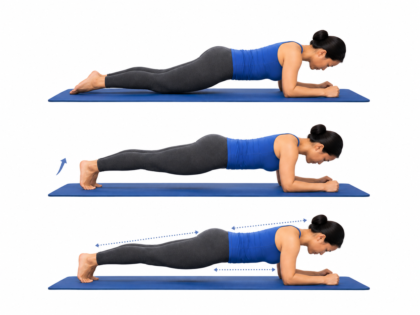 Bài tập Plank thấp Forearm Plank